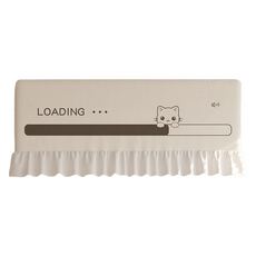 KODACHIEF 러블리한 에어컨 바람조절 커튼 82 x 33 cm, 1개, 로딩고양이