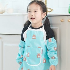 BEBE CHOUETTE 圖案圍裙 + 袖套 + 防水袋組合