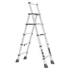 MIDOLI 鎂多力 伸縮梯子鋁合金人字梯 五層梯 1.4m + 1.7m, 1個