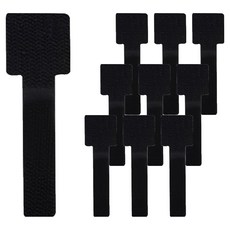 앞날창창 무타공 접착 벨크로 전선 케이블 정리 밴드, 블랙, 10개