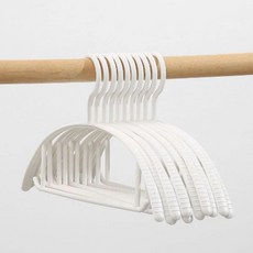 利夫利卡 防肩角防滑褲架衣架, 白色, 20個