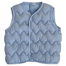 馬卡龍色輕量背心羽絨服