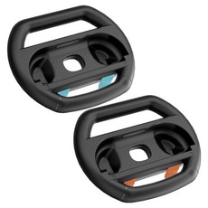 DAEHAN 任天堂 Switch 2 Joy-Con 2 方向盤賽車方向盤握把 2入組, 1套, NS2-AR01, 混合色