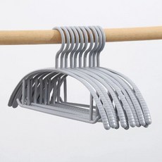 앞날창창 어깨뽕방지 논슬립 바지걸이 옷걸이, 그레이, 10개