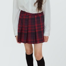 SM2 女童格紋百褶裙