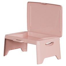 Likes 塑膠多功能折疊床上桌, 粉紅色