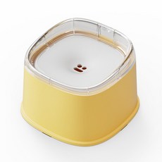 PASTEL PET 寵物表情漂浮飲水器, 黃色, 1個