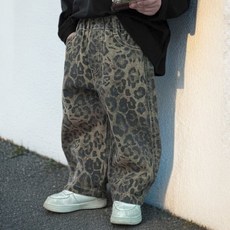 유블리 아동용 렐레오 와이드 데님 팬츠 포인트 하의