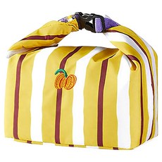 hug( )z 卡扣式防水手提便當袋 大容量飯盒包/野餐袋/午餐袋/帶飯包 卡通拉鏈扣環式, 1個, 金色農場