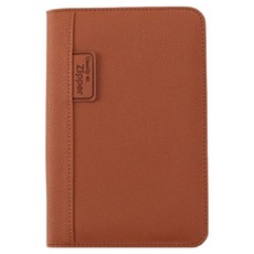 陽地日記 2026 使用便利拉鍊40 日記本, 棕褐色, 1個