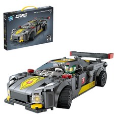 Zuanma Eseumin 汽車相容積木, 1個, 灰色