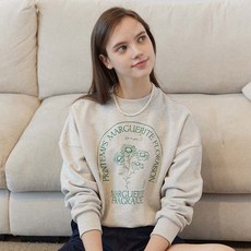 ourhope 女款瑪格麗特圖案運動衫