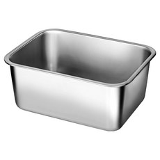벨라쿠진 연마제 없는 에센셜 스텐 사각 대형 설거지통, 단품, 1개 단품, 1개