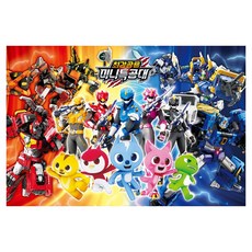 미니특공대 최강공룡 6000 퍼즐 B, 1개, 77피스