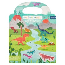 stephen joseph 可重複使用恐龍貼紙書, 1個, 混合顏色
