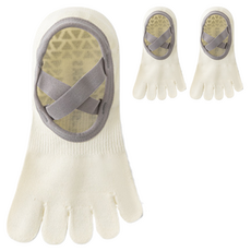 Greentail 防滑分趾運動瑜珈皮拉提斯襪 3雙組