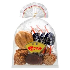 竹屋Aji Komino 6種綜合仙貝組, 1套, 栗子+芝麻+卡洛斯+烤大豆+味噌+大垣