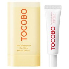 TOCOBO 維他防水防曬棒 18g + 維他提亮防曬霜 10ml SPF50+ PA++++ 套組, 1套