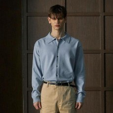 WEST GRAND BOULEVARD 男士Merci半寬鬆高領翻領針織衫