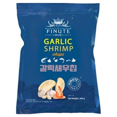 FINUTE 蒜味蝦片, 240g, 1個