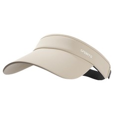 바이데 有效遮陽輕量尺寸可調運動遮陽帽, 米色, 1個