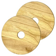 Queen's Living 圓形鍋墊 16cm, 2個, 木質