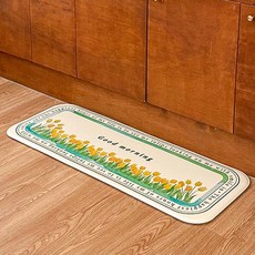 러움 早安鬱金香 PVC 水槽防水多用途廚房緩衝地墊, 1個, 單一顏色