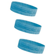 運動彩色髮帶 mj-007-1, 天藍色, 3個