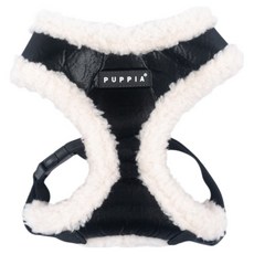 퍼피아 강아지 윈터스트라이드 기모 하네스 HA2265, 블랙, 1개