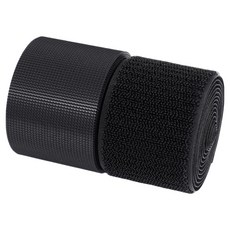Khohimo 車縫用 非黏貼式 魔鬼氈 勾面毛面組合 捲裝 200 x 5 cm 5W0626, 1個, 黑色
