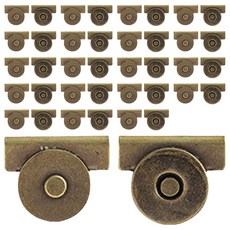 Knitt 免縫無痕金屬磁扣組, 古銅, 20套