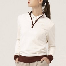 GARMENT GOLF 女款經典半拉鍊長袖針織T恤 GFKPC356