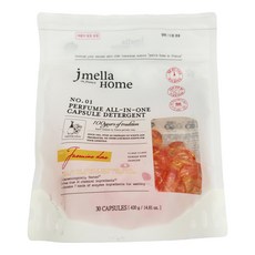 jmella 香水多效合一膠囊洗衣球 橘色 晚夏茉莉 Jasmine dore, 1個, 30個裝