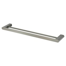DAY&DAY 日日家居 304不鏽鋼 雙桿毛巾掛桿雙桿組 CB032-60, 1個, 灰色
