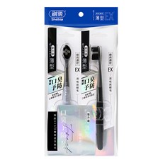 Shallop 刷樂 濃密炭清新牙刷, 2個裝, 1組