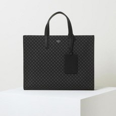 DAKS 男款Louis Bridge DD圖案公事包 DBBA5F601BK, 黑色