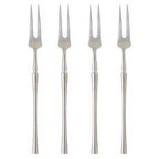 JUST HOME 凱恩斯304不鏽鋼水果叉4件組 7009-10A, 1套, 銀色