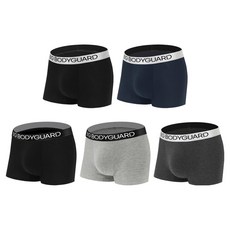 BODY GUARD 男款柔軟莫代爾鋼鐵四角褲 5件組