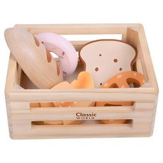 Classic WORLD 客來喜 香氣滿溢麵包籃經典木玩 50644, 1個, 多色