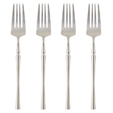 JUST HOME 凱恩斯304不鏽鋼甜品叉4件組 7009-08A, 1套, 銀色