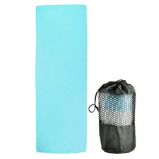 The One 莫蘭迪加厚防滑瑜珈鋪巾 附收納袋, 1個, 淺藍色