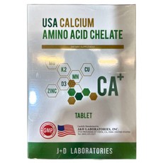 J&D LABORATORIES 美國胺基酸螯合鈣, 1個, 100顆