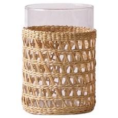 Morningscent 水耕栽培室內裝飾品藤編花瓶, 混合顏色