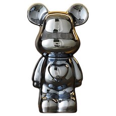 ARTJOY 愛心熊存錢筒 Bearbrick 大型, 深空灰色, 1個