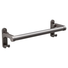 YUNMI 浴室安全防滑扶手 免打孔壁掛式合金毛巾架 摺疊毛巾架 浴室收納架 衛生間扶手, 1個, 槍灰色