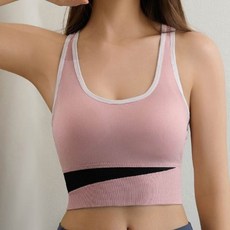 Twista 撞色運動內衣 健身 瑜珈 皮拉提斯無縫內衣式上衣