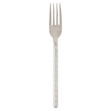 JUST HOME 羅馬編織304不鏽鋼餐叉 7003-02, 1個, 銀色