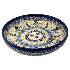 VENA 波蘭陶 繽紛雪人系列 16圓深盤, 混和顏色, 1個