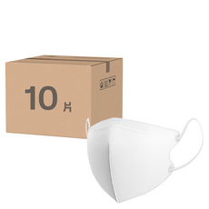 JIUJIU 親親 涼感系列 醫用立體口罩 成人款, 1個, 潔淨白, 10片
