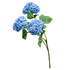 京都夏日繡球仿真花花材, 1個, 深海藍